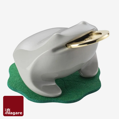 Lucky Ceramic Coin Bank - Foggy Grey