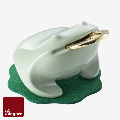 Lucky Ceramic Coin Bank - Foggy Grey